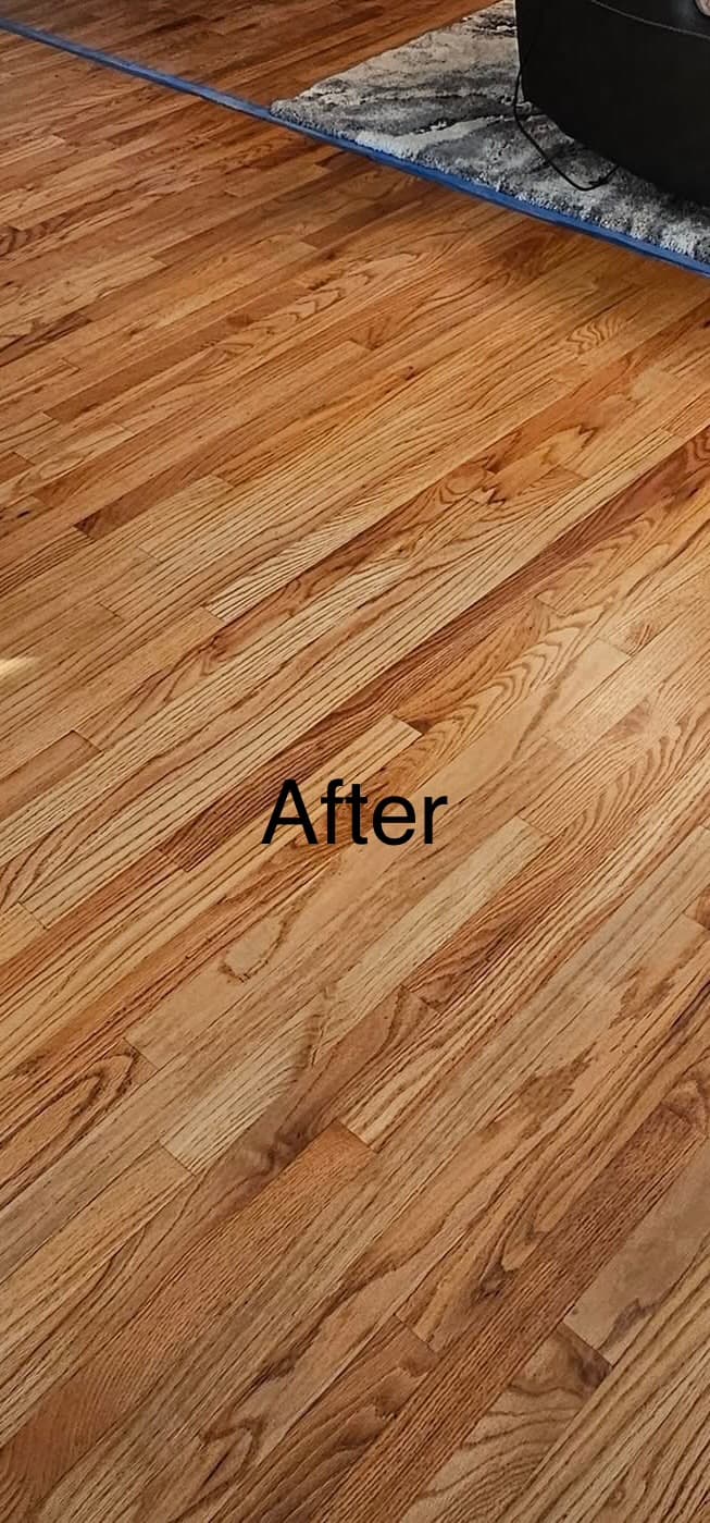 Wood floor refinishing project photo 5