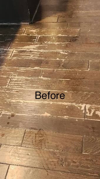 Wood floor refinishing project photo 10